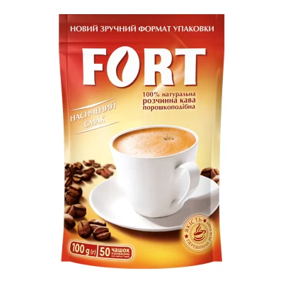 Кава розчинна Fort порошкоподібна 100 г